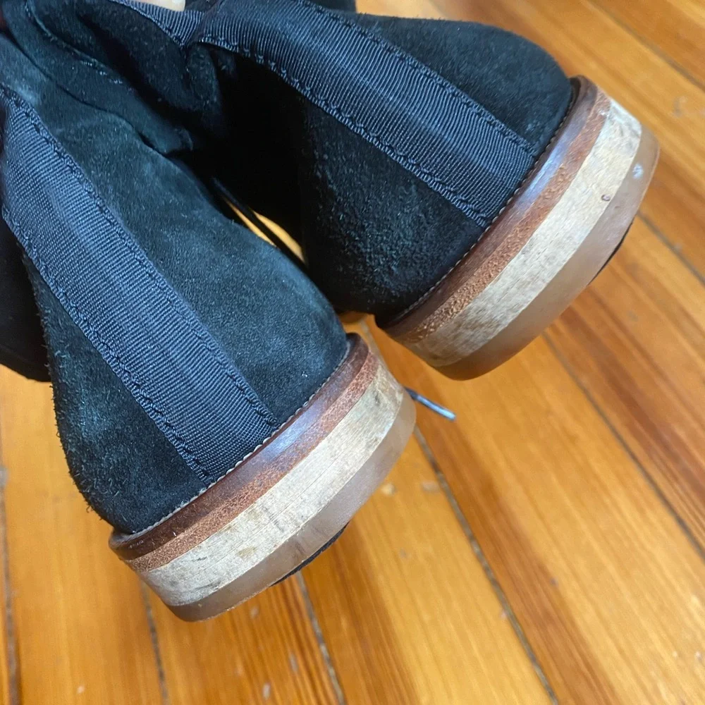Sandro Black Suede Chukka ankle Boots 45